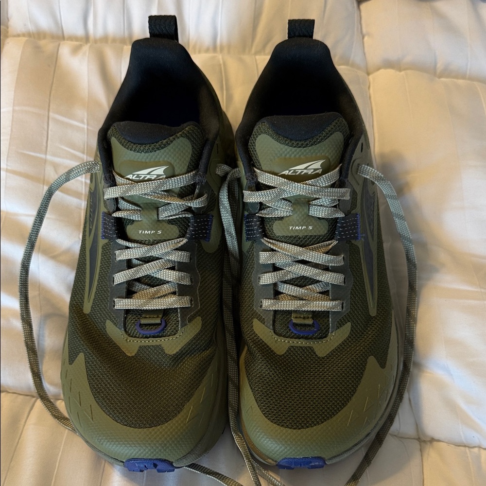 Altra Olive and Black Trail Running Shoes